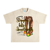 Sandshell steppin' into juneteenth heels Urban Heavy Tee - HRA Design Shop