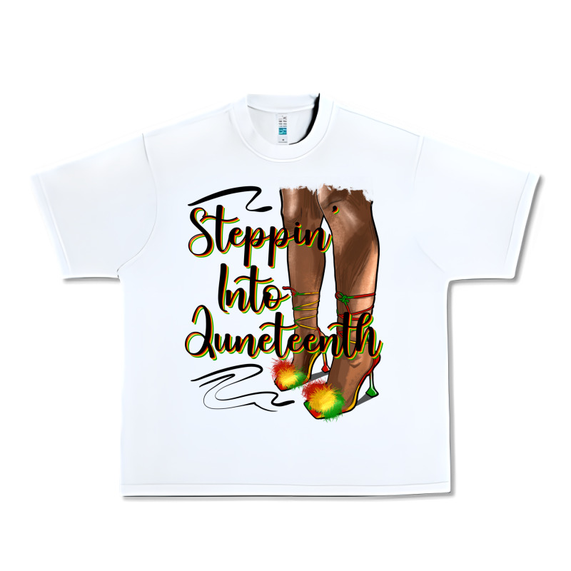 Steppin' Into Juneteenth Heels Urban Heavy Tee by HRA Design Shop | Teevron