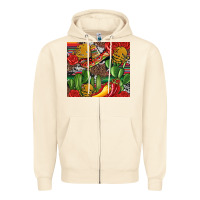 Sandshell mexican cacti Zipper Hoodie - Artiststas
