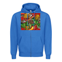 True Royal mexican cacti Zipper Hoodie - Artiststas