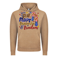 Vintage Coffee flip flops fireworks and freedom Vintage Hoodie - texasbilliewilder