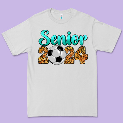 Soccer Senior 2024 Premium Tee Designed By Barkaloodesign