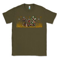 Army Green merry christmas cross Classic Tee - JahusDesignShop