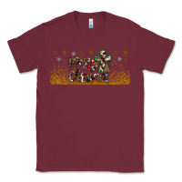 Burgundy merry christmas cross Classic Tee - JahusDesignShop