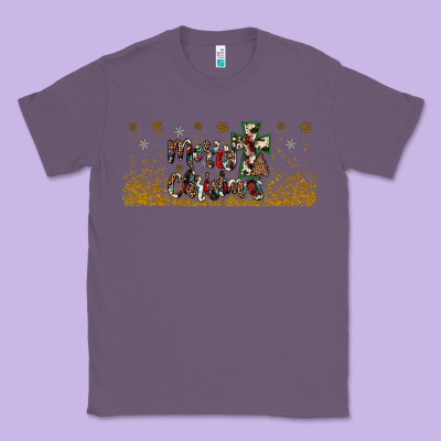 Merry Christmas Cross Classic Tee Designed By Jahusdesignshop