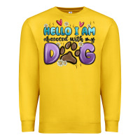 Lemon hello i am obsessed with my dog Premium Sweatshirt - MaliasSmallBusiness