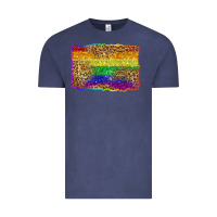 Vintage Denim pride background Vintage Tee - Zillion Design Studio