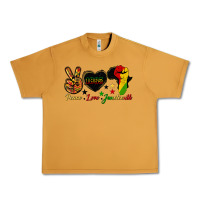 Peanut Butter peace love juneteenth raised fist Urban Heavy Tee - HRA Design Shop