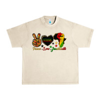 Sandshell peace love juneteenth raised fist Urban Heavy Tee - HRA Design Shop