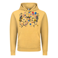 Vintage Mustard fourth of july dancing skeleton Vintage Hoodie - texasbilliewilder