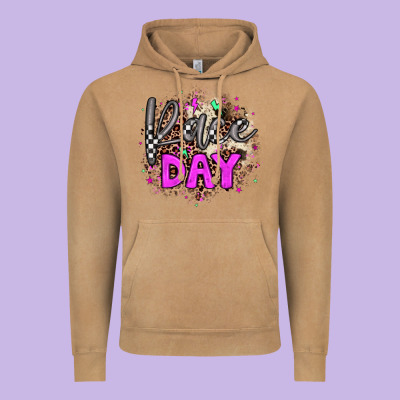 Race Day Vintage Hoodie Designed By Jahusdesignshop