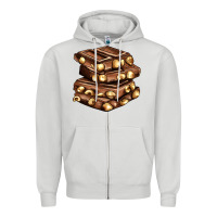 Nut And Chocolate Zipper Hoodie | Teevron