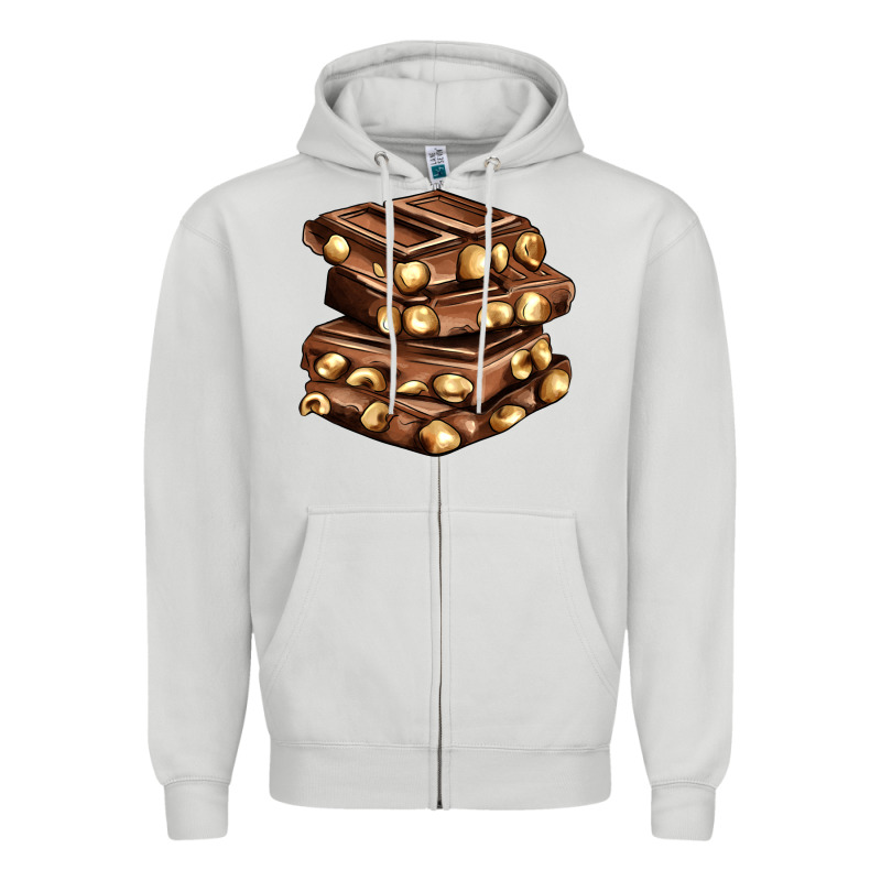 Nut And Chocolate Zipper Hoodie by AdoDesignShop | Teevron