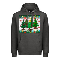 Charcoal Heather christmas trees tumbler Premium Hoodie - BundleAndBundleShop