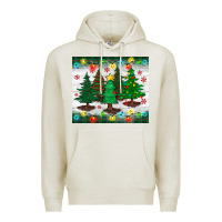 Oatmeal Heather christmas trees tumbler Premium Hoodie - BundleAndBundleShop