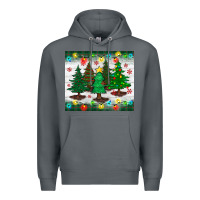 Rock christmas trees tumbler Premium Hoodie - BundleAndBundleShop