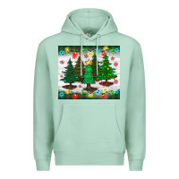 Seafoam christmas trees tumbler Premium Hoodie - BundleAndBundleShop