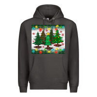Smoke christmas trees tumbler Premium Hoodie - BundleAndBundleShop