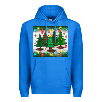 True Royal christmas trees tumbler Premium Hoodie - BundleAndBundleShop