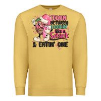 Antique Gold torn between lookin' like a snack and eatin' one Premium Sweatshirt - MaliasSmallBusiness