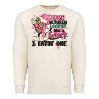 Sandshell torn between lookin' like a snack and eatin' one Premium Sweatshirt - MaliasSmallBusiness
