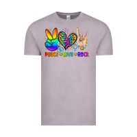 Vintage Zinc peace love rock Vintage Tee - Zillion Design Studio