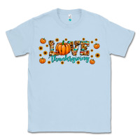 Dusty Blue love thanksgiving Classic Tee - JahusDesignShop