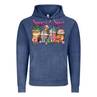 Vintage Denim sugar and spice pink gingerbread coffee cups Vintage Hoodie - Zillion Design Studio
