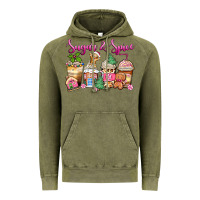 Vintage Olive sugar and spice pink gingerbread coffee cups Vintage Hoodie - Zillion Design Studio