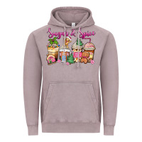 Vintage Zinc sugar and spice pink gingerbread coffee cups Vintage Hoodie - Zillion Design Studio