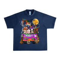 Navy Hallloween Farm animals Truck Urban Heavy Tee - CowhideDigitalArt