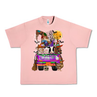 Salmon Hallloween Farm animals Truck Urban Heavy Tee - CowhideDigitalArt