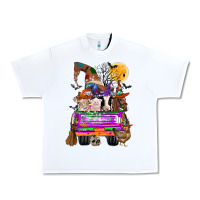 Hallloween Farm Animals Truck Urban Heavy Tee | Teevron