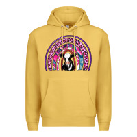 Antique Gold rainbow cow Premium Hoodie - AdoDesignShop