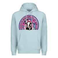 Blue Mist rainbow cow Premium Hoodie - AdoDesignShop