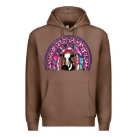 Chestnut rainbow cow Premium Hoodie - AdoDesignShop