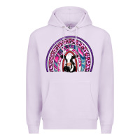 Lilac rainbow cow Premium Hoodie - AdoDesignShop