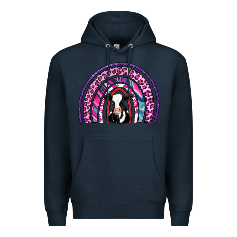 Rainbow Cow Premium Hoodie by AdoDesignShop | Teevron