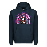 Navy rainbow cow Premium Hoodie - AdoDesignShop