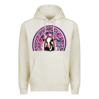 Oatmeal Heather rainbow cow Premium Hoodie - AdoDesignShop