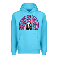Ocean Blue rainbow cow Premium Hoodie - AdoDesignShop