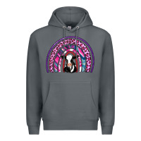 Rock rainbow cow Premium Hoodie - AdoDesignShop