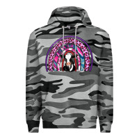 Slate Camo rainbow cow Premium Hoodie - AdoDesignShop