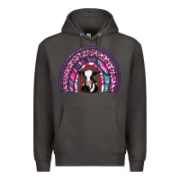 Smoke rainbow cow Premium Hoodie - AdoDesignShop