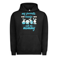 Pigment Black My Favorite Bunnies Call Me Mommy Urban Hoodie - Bettercallsaul