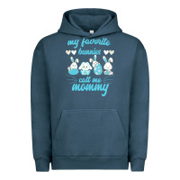 Pigment Midnight Navy My Favorite Bunnies Call Me Mommy Urban Hoodie - Bettercallsaul