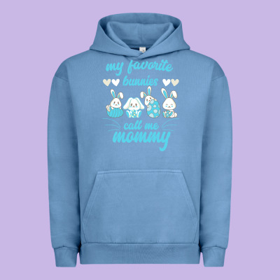 My Favorite Bunnies Call Me Mommy Urban Hoodie Designed By Bettercallsaul