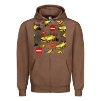 Chestnut asphalt paver seamless pattern Zipper Hoodie - BundleAndBundleShop