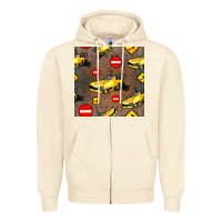 Sandshell asphalt paver seamless pattern Zipper Hoodie - BundleAndBundleShop