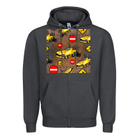 Smoke asphalt paver seamless pattern Zipper Hoodie - BundleAndBundleShop